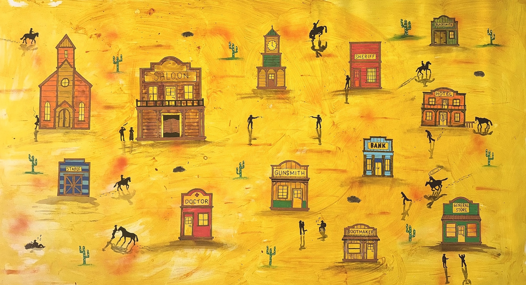 4 o'clock, Another day in the West, detail 1