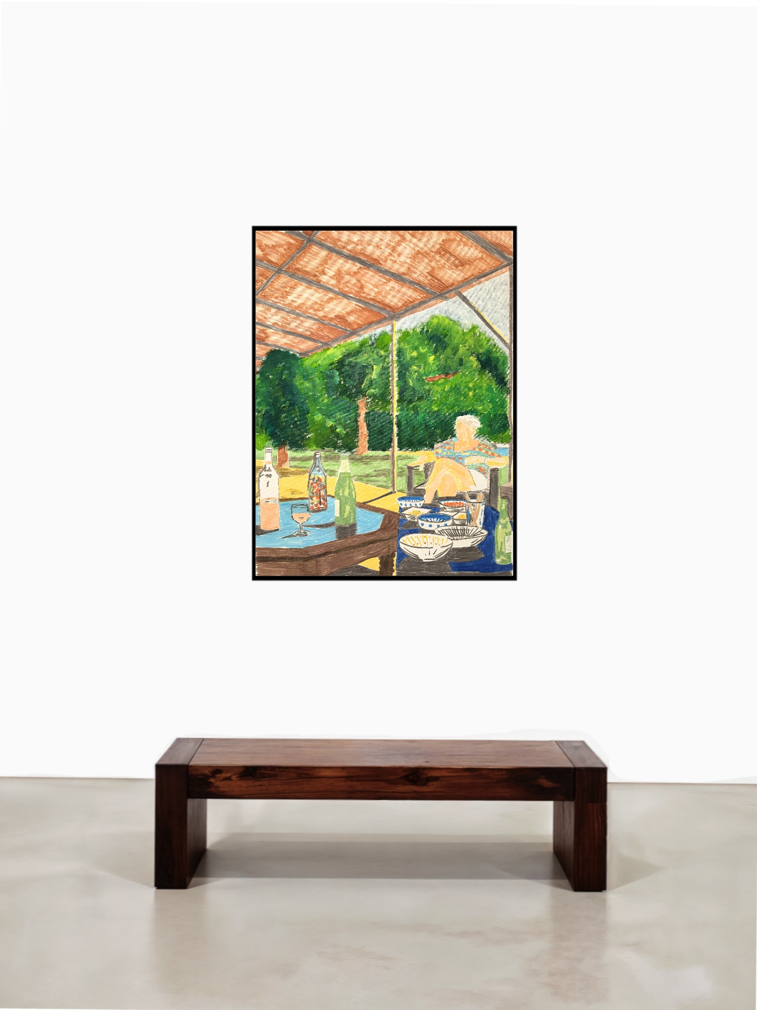Du Vin à L'eau, Acrylic on canvas