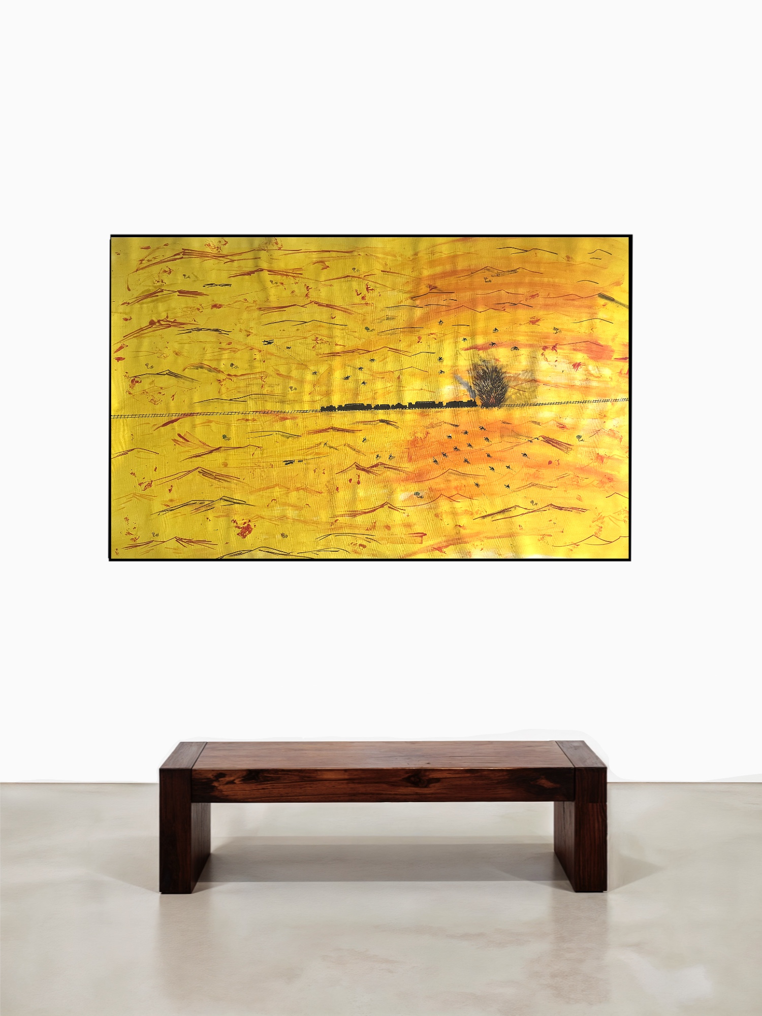 Hijaz, the Crossing, Acrylic on canvas
