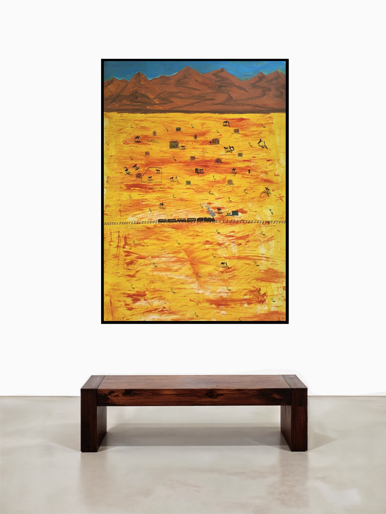 In the Valley, Acrylic on canvas