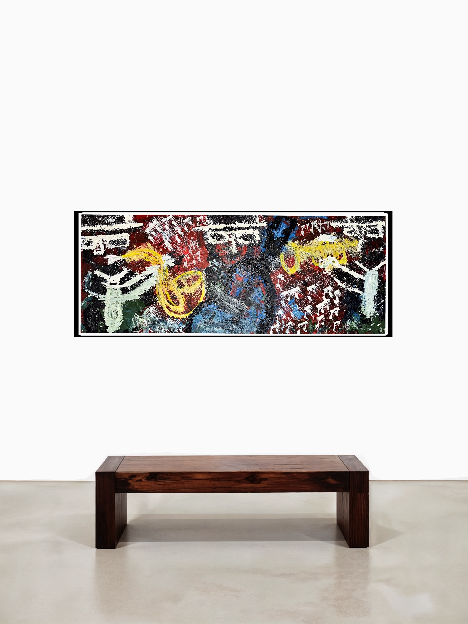 Jazz Club, Acrylic and oil on wood panel