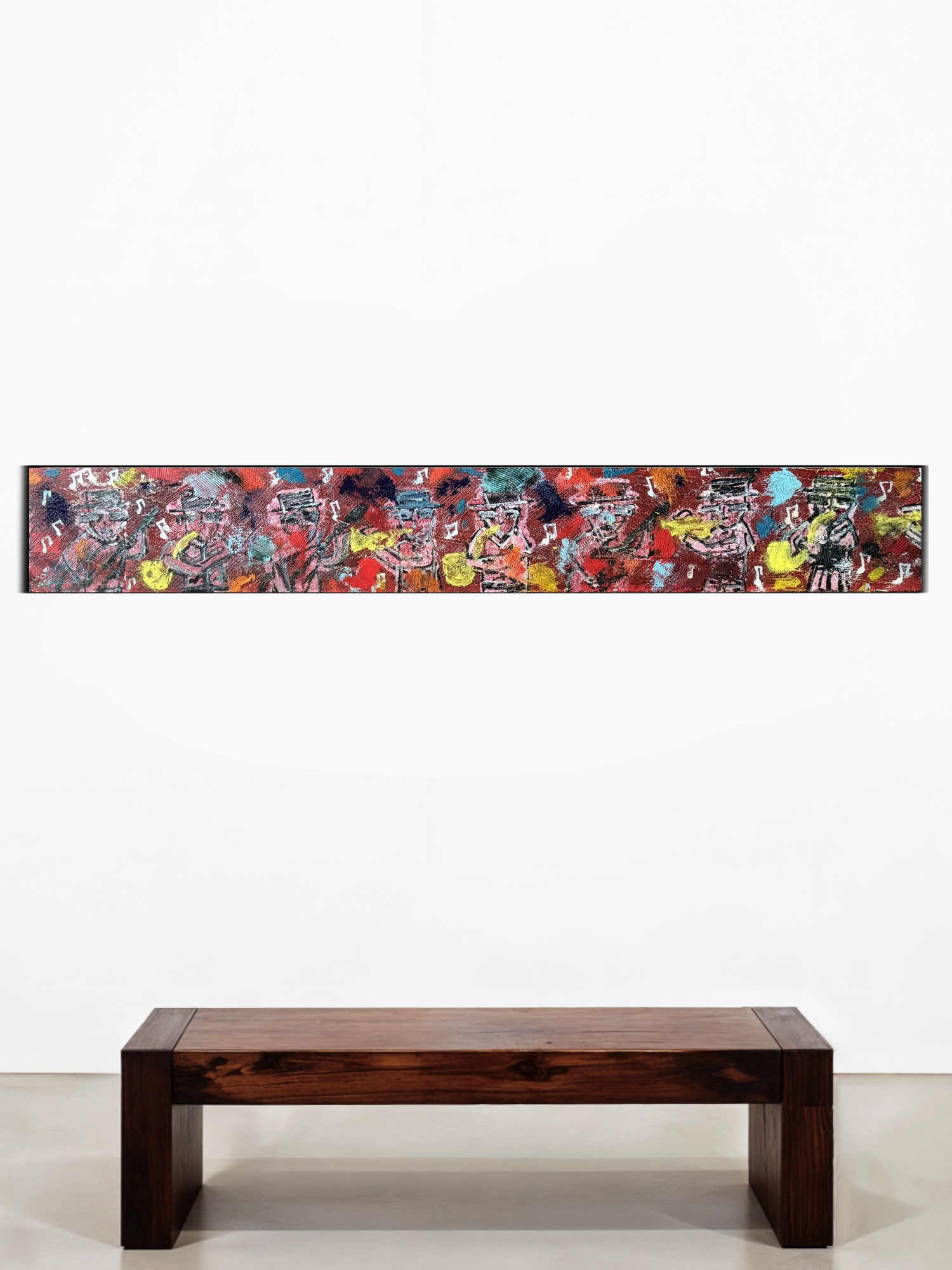 Jazz Fanfare, Acrylic and oils on wood panel