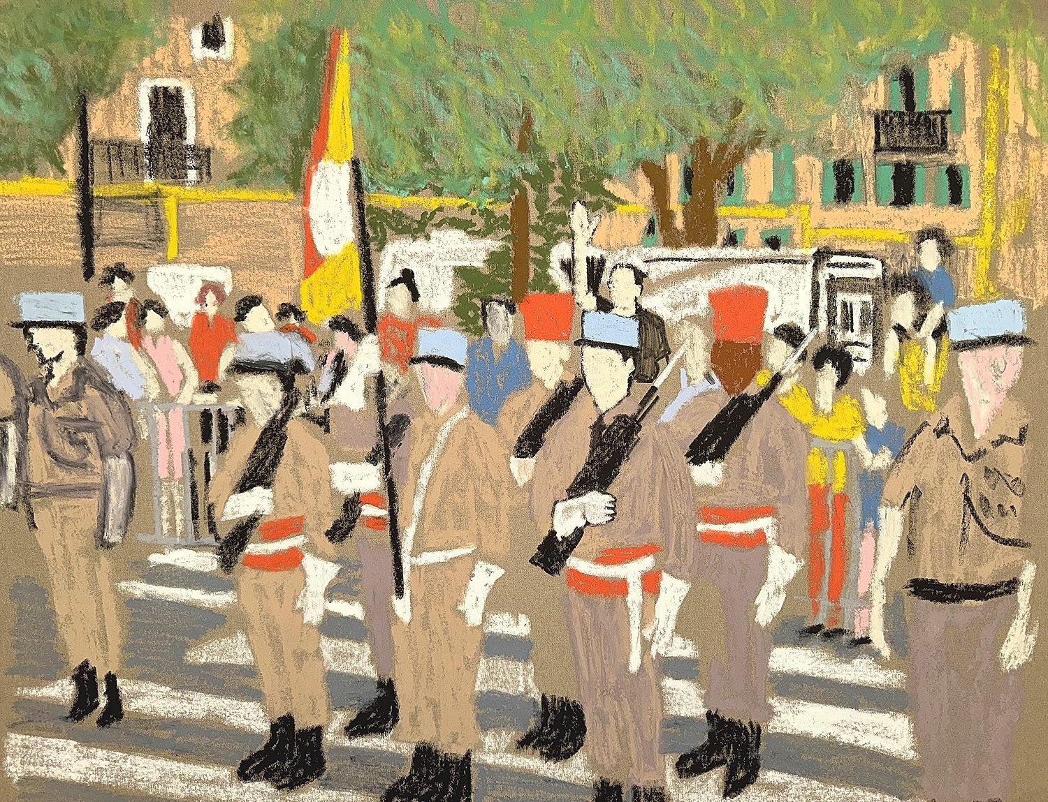 Le défilé du 13, detail 1