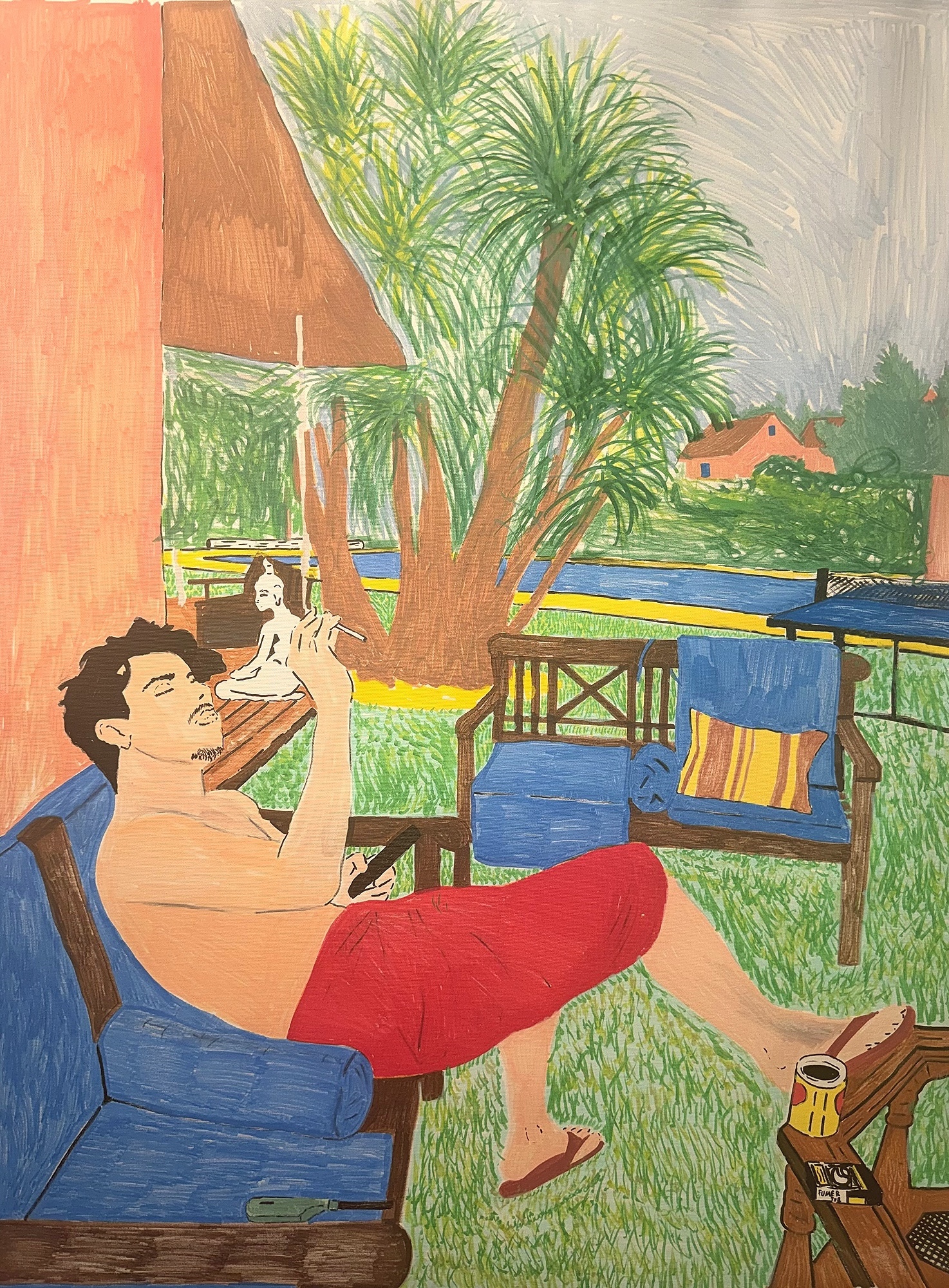 Le Fumeur, detail 1