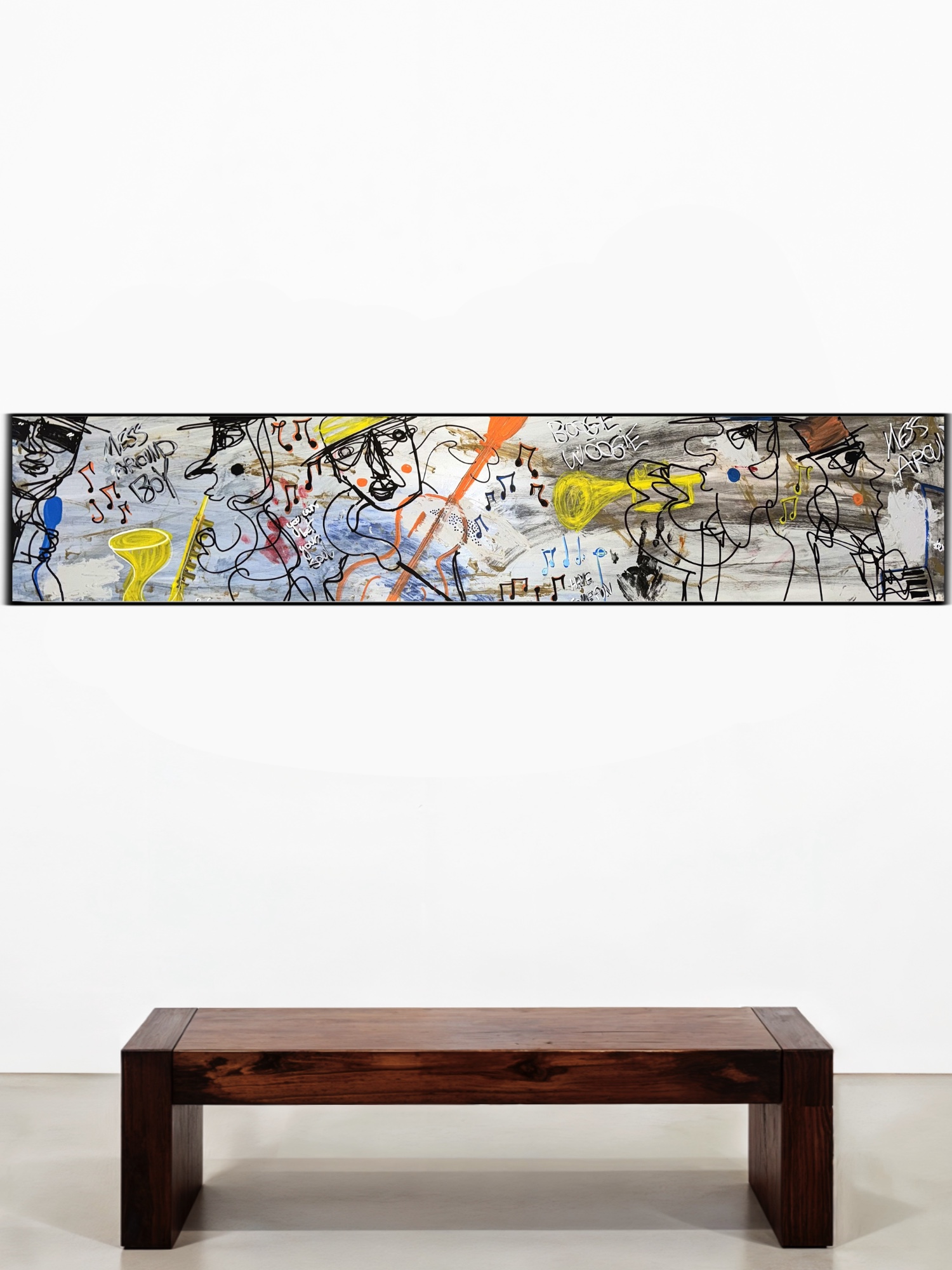 Mess Around, Acrylic on wood panel