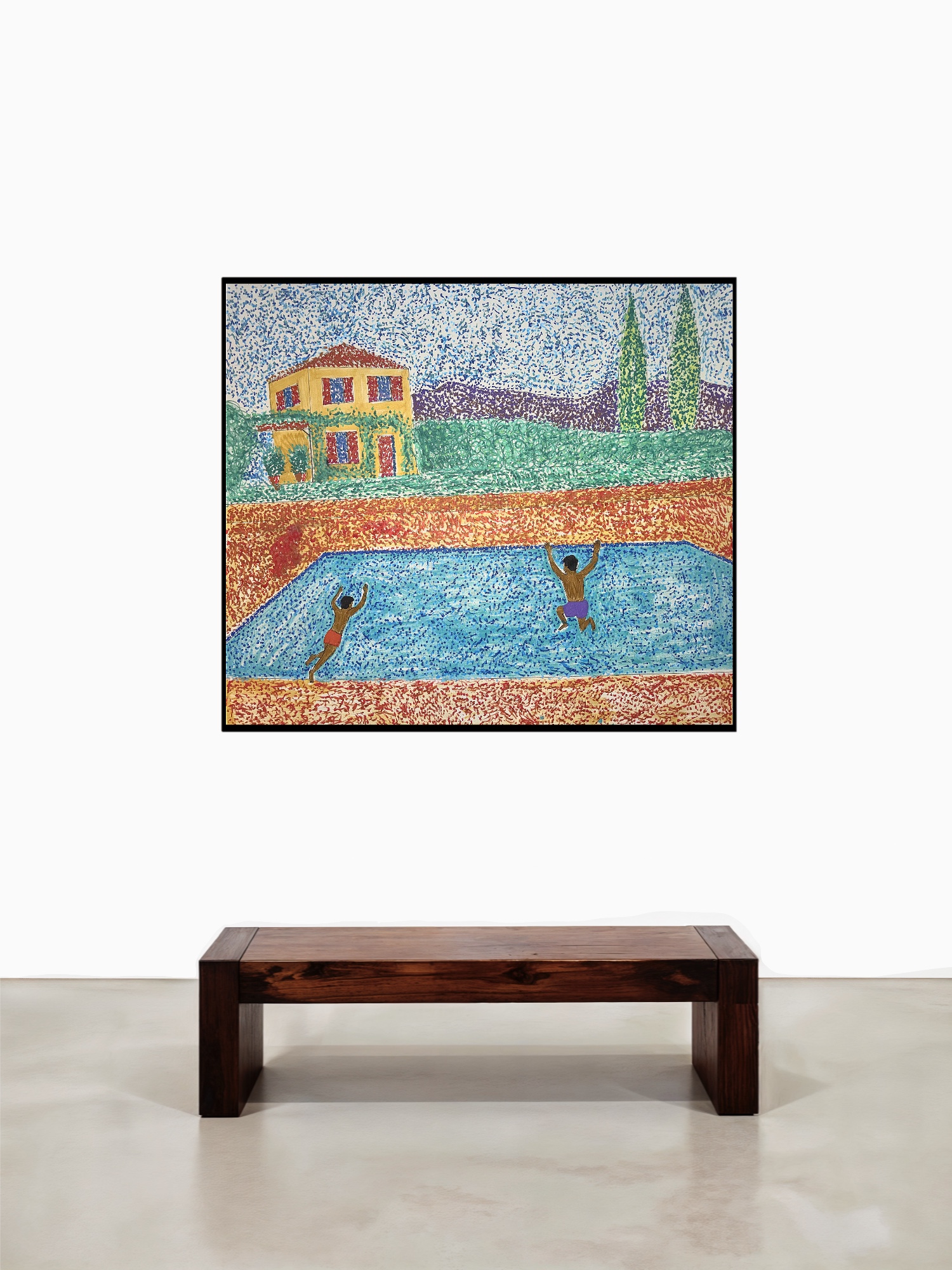Mon Frère et moi, Acrylic on canvas
