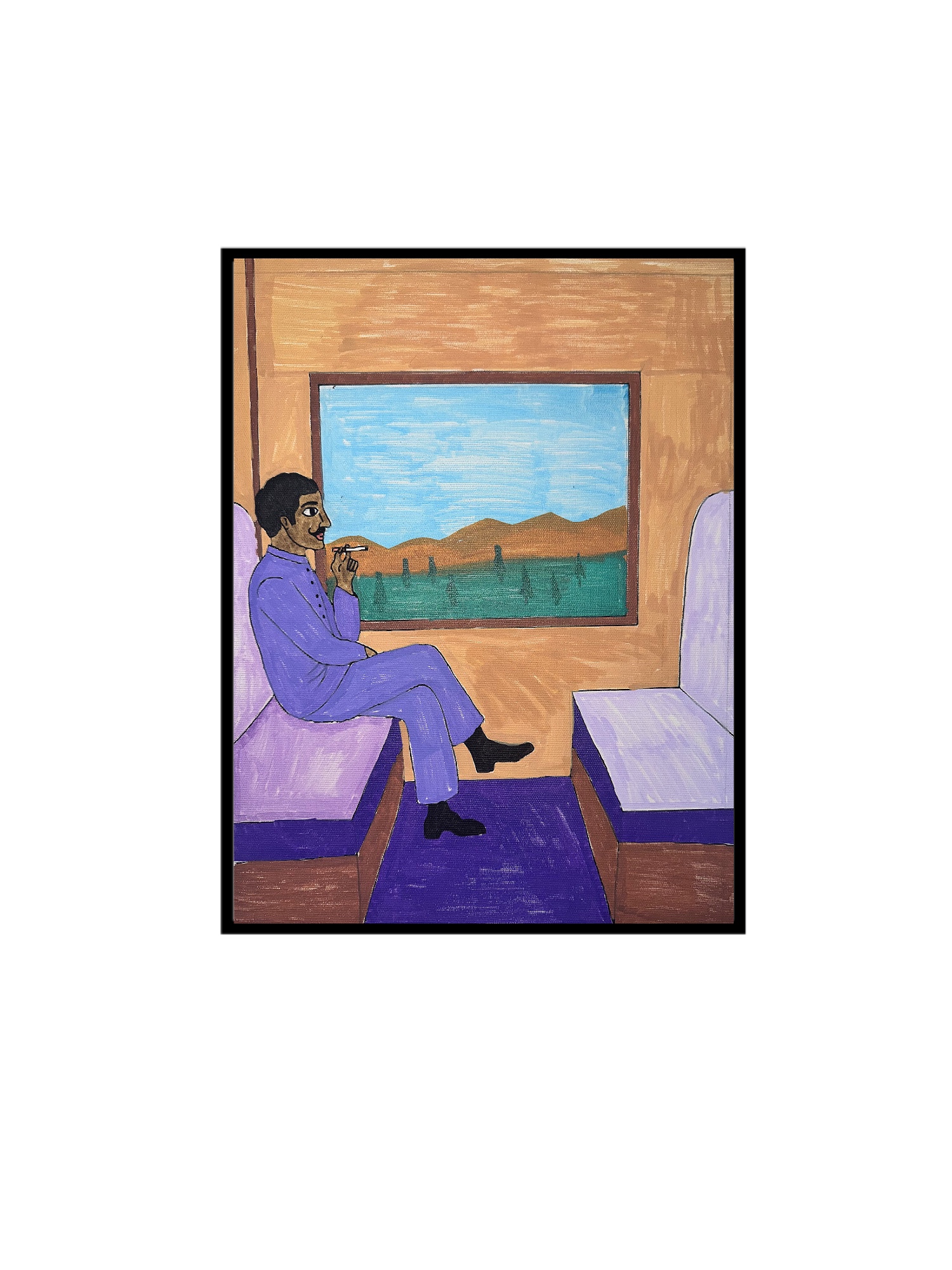 Outside, Acrylic on canvas