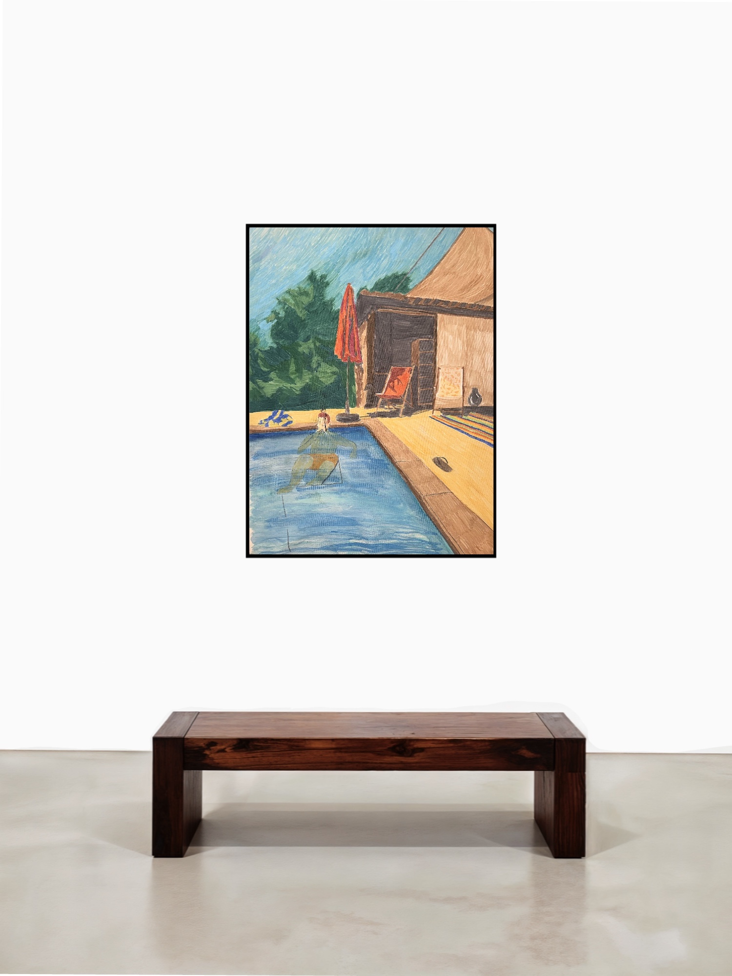 Piscine Clope, Acrylic on canvas