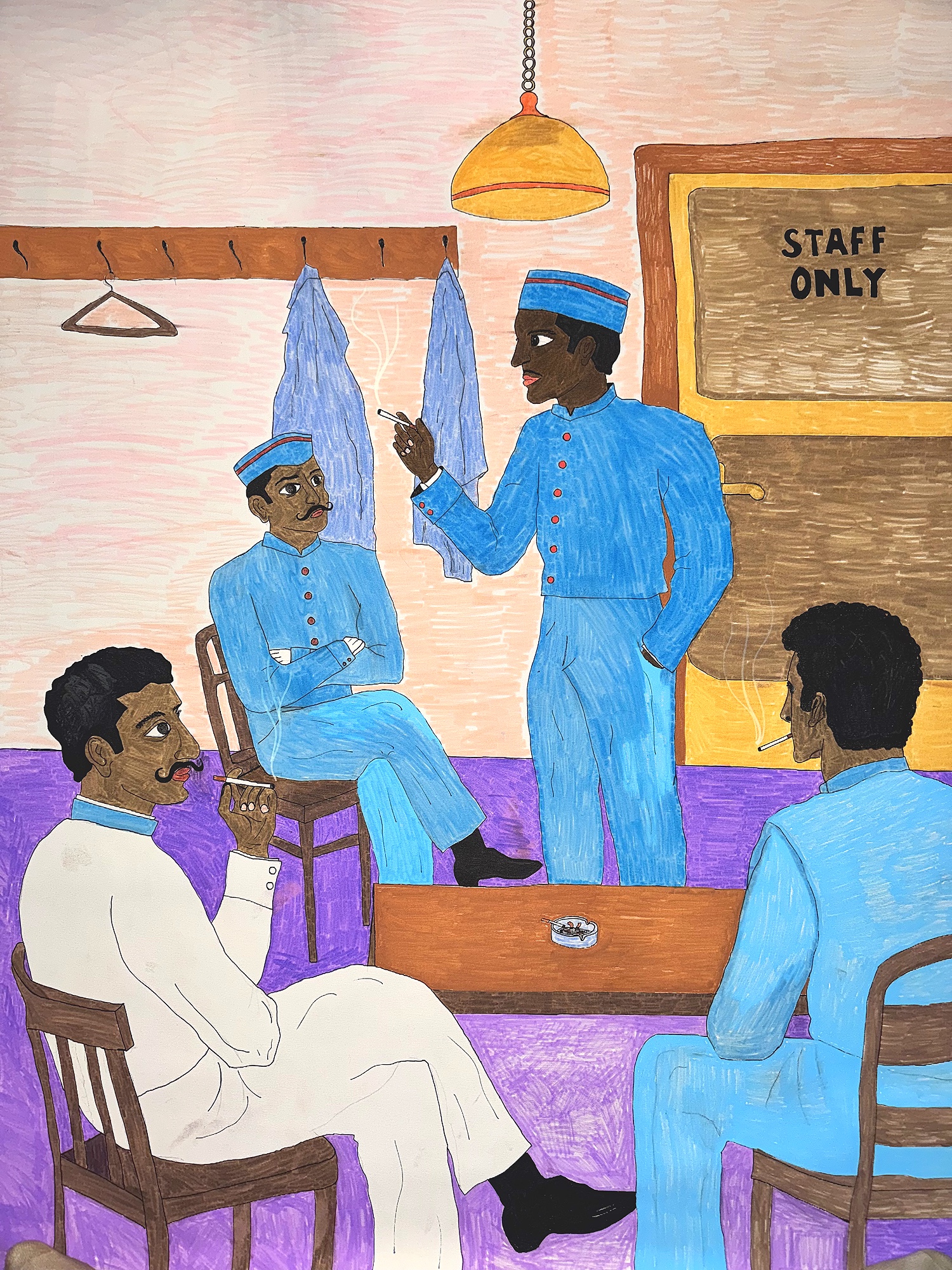 Staff Break, detail 1