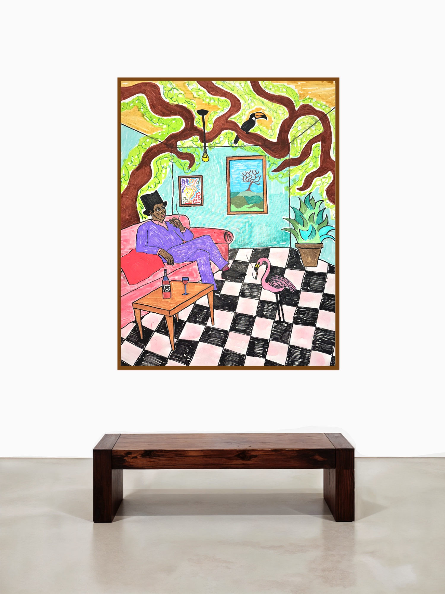 A Strange Evening, Acrylic on canvas