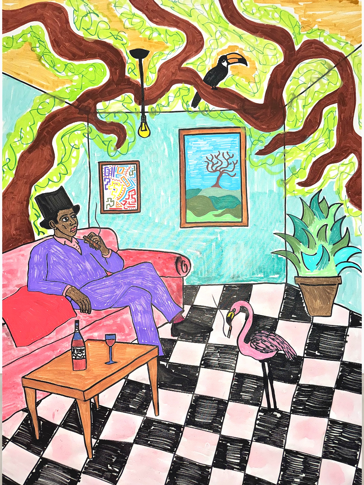 A Strange Evening, detail 1