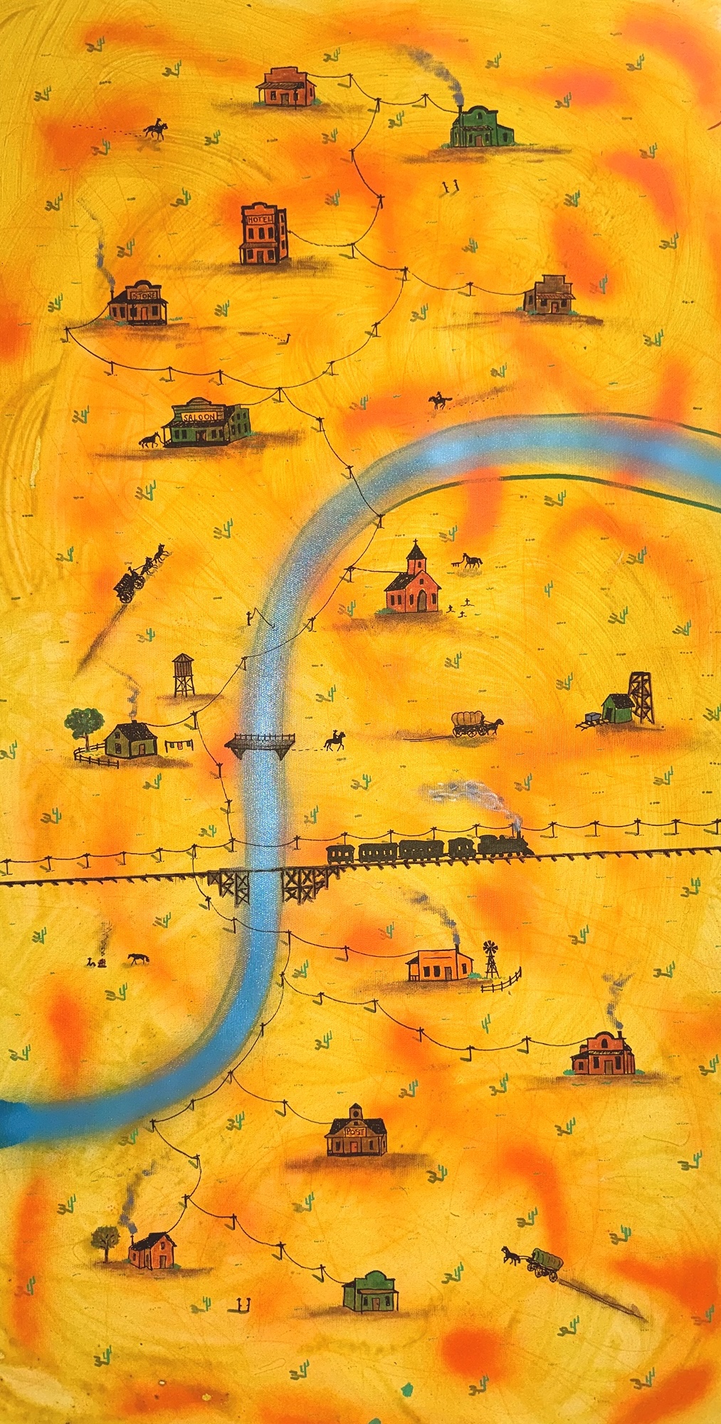 The Long Wire, detail 1