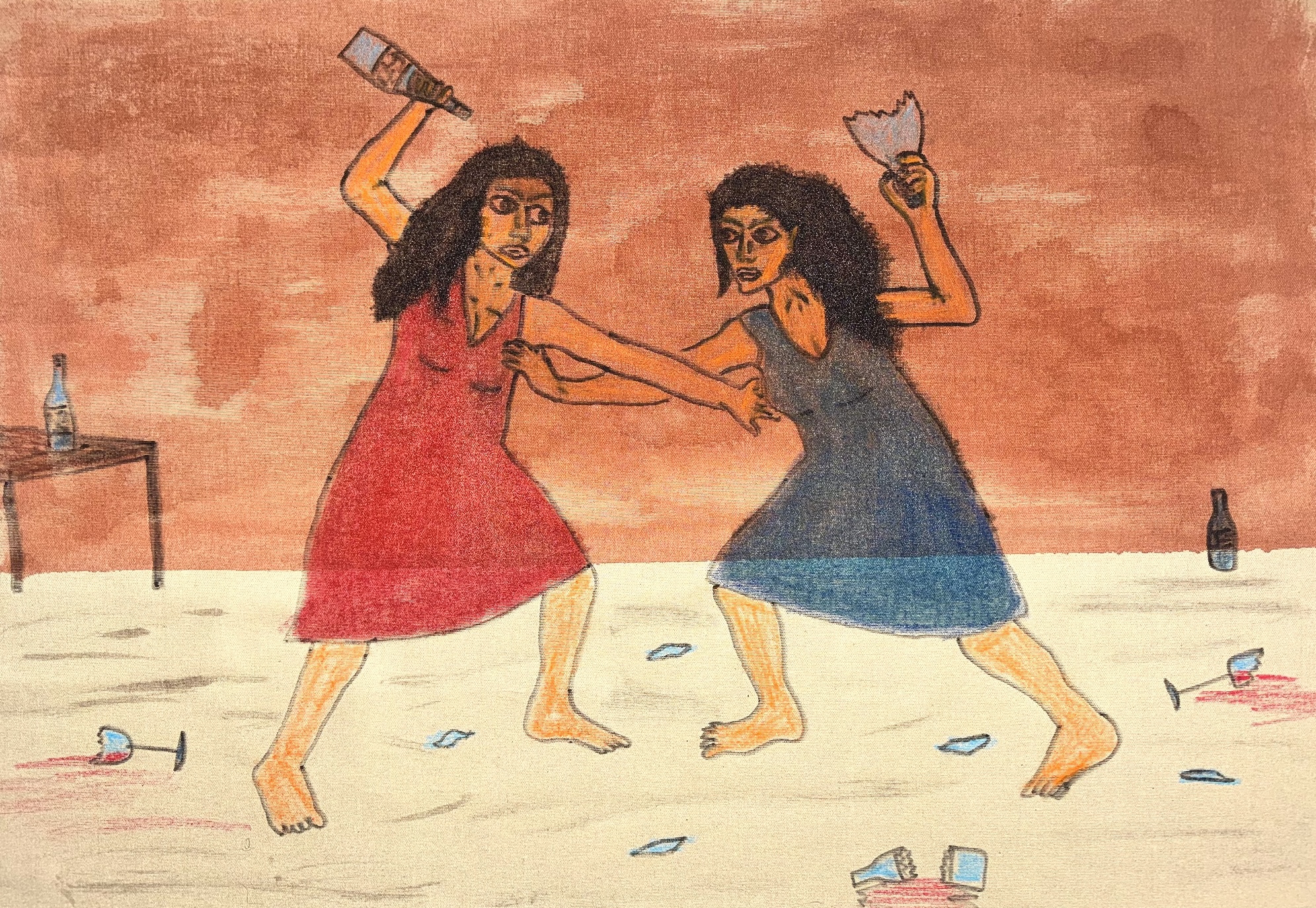 Too Much Wine, detail 1