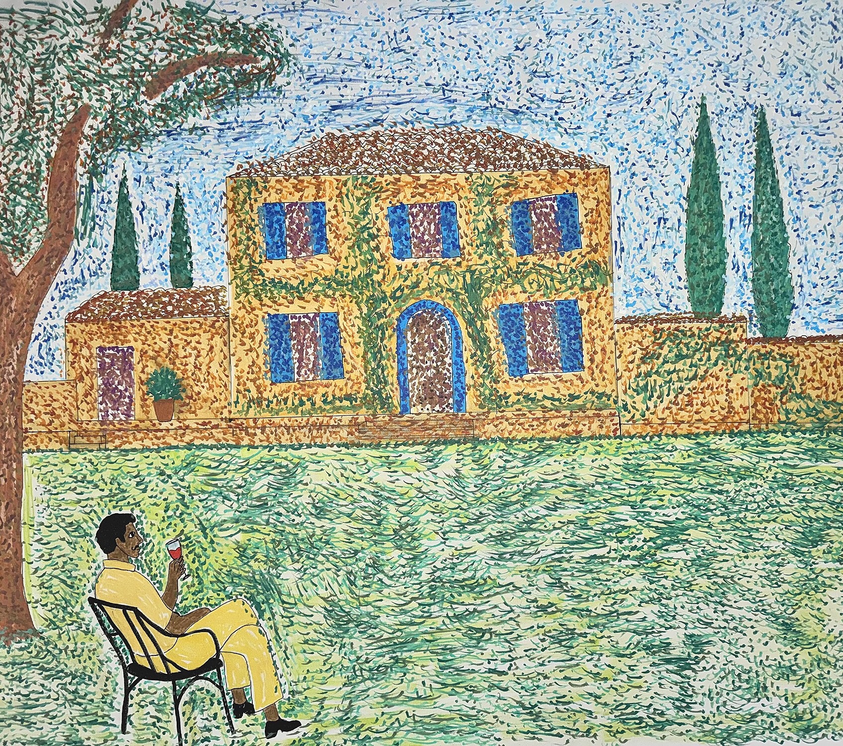 Un Verre de Rouge, detail 1